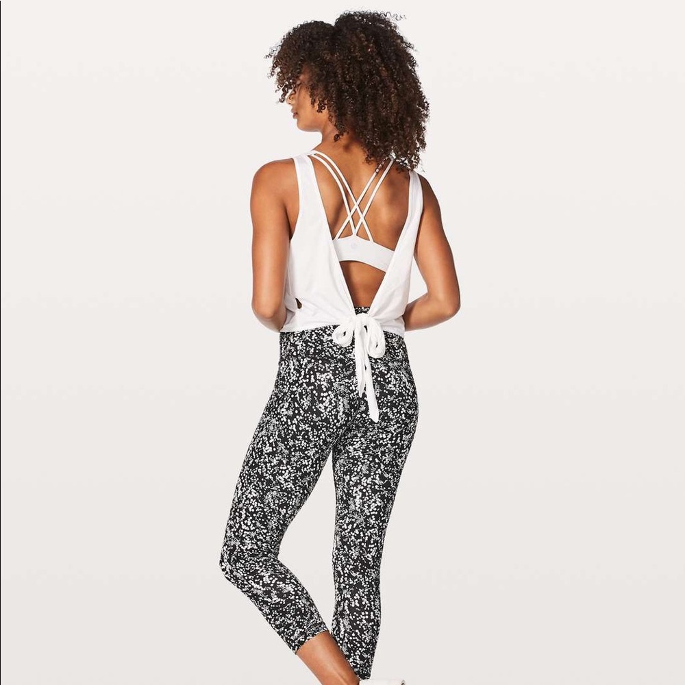 lululemon its a tie tank white